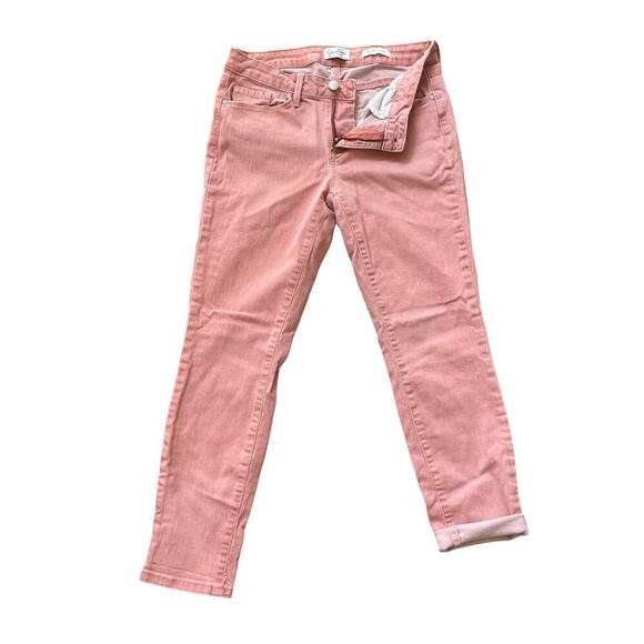 Jessica Simpson 6/28 Skinny Jeans | Coral Pink, Rolled Cuff, Stretch - Picture 1 of 7
